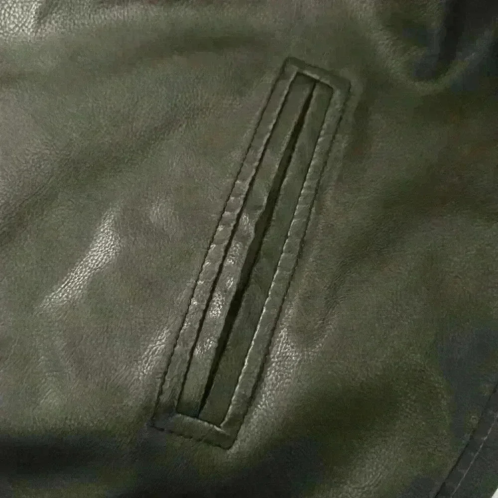 Columbia Distressed Vintage Vegan Faux Leather Lined BikerJacket Coat Mens XL - Picture 5 of 15